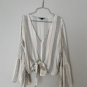 Ivory patterned shirt
